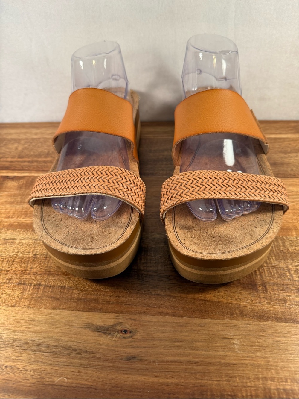 Reef Cushion Vista Hi Platform Slide Sandals Tan Size 11
